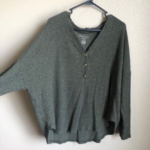 American Eagle Plush, button top.
